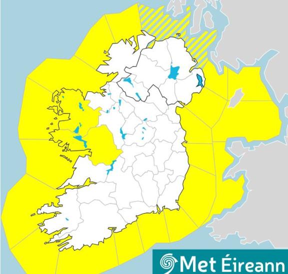 Possibility of Coastal Flooding due to strong winds and high tides