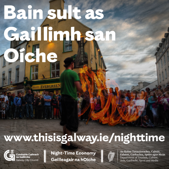 An Ghaillimh Istoíche: Lainseáiltear Treoir Ar Líne 'Cad tá ar Siúl' ag Nochtadh Mhealltacht na Cathrach um Thráthnóna agus Istoíche 