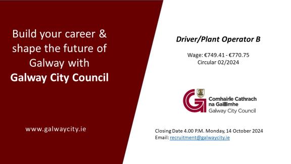 Staff Vacancy - Driver/Plant Operator B