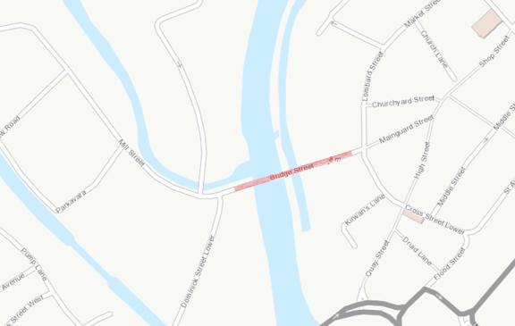 Notice – Temporary Traffic Management Measures, Bridge Street – Sunday October 13th