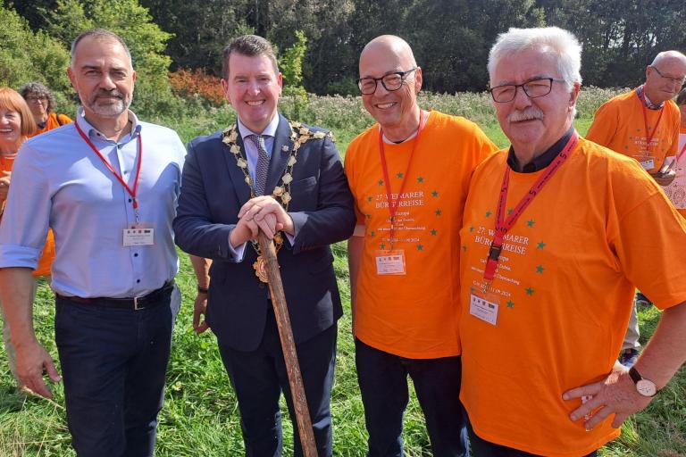 Weimar, Germany Contingent Officially Welcomed to Galway at a Tree Planting Ceremony in Terryland Forest Park