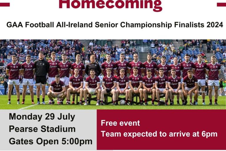 Galway Football Team Homecoming in Pearse Stadium Today