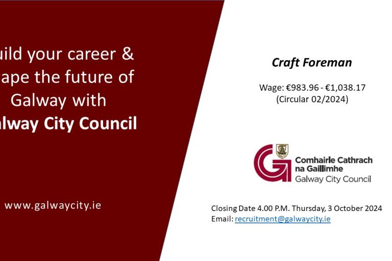 Staff Vacancy - Craft Foreman