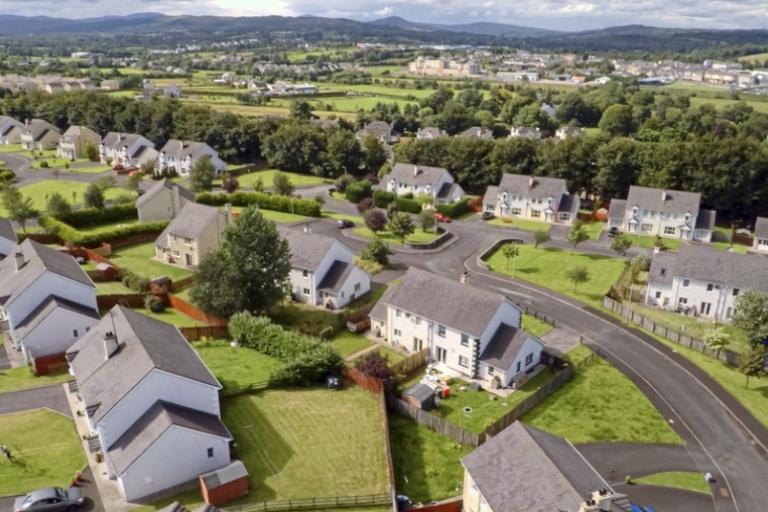 Aerial photo of a sustainable community