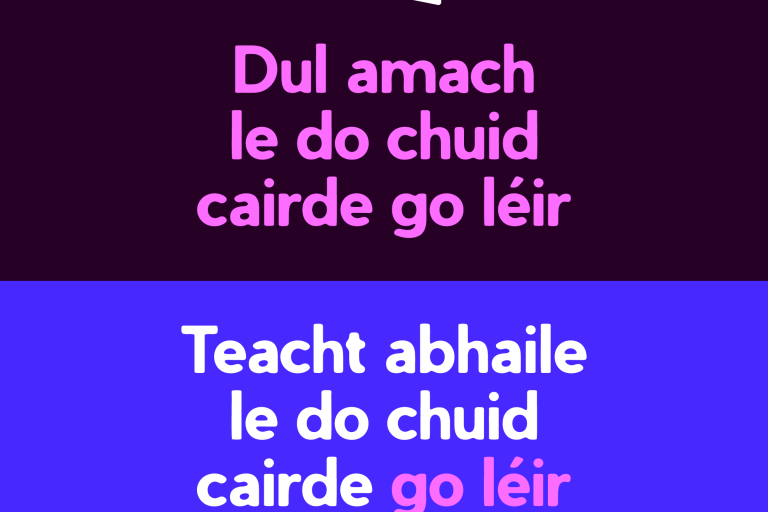 Safe and Sound Gaeilge poster