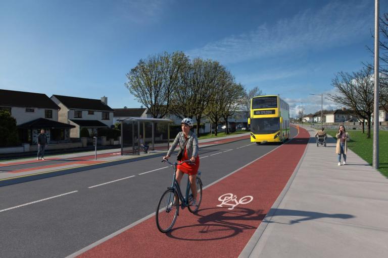 A preview of the Ballybane Road and Castlepark Road Active Travel Scheme