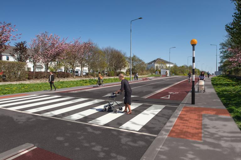 A photomontage of the planned works at Western Distributor Road