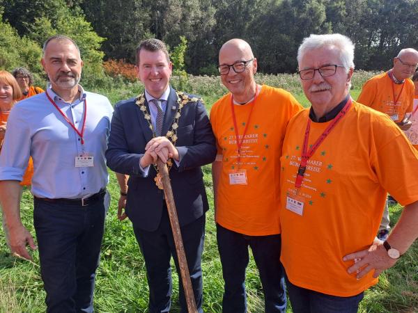 Weimar, Germany Contingent Officially Welcomed to Galway at a Tree Planting Ceremony in Terryland Forest Park