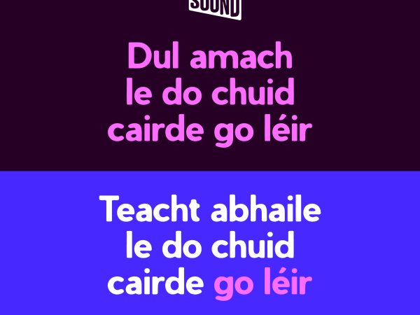 Safe and Sound Gaeilge poster