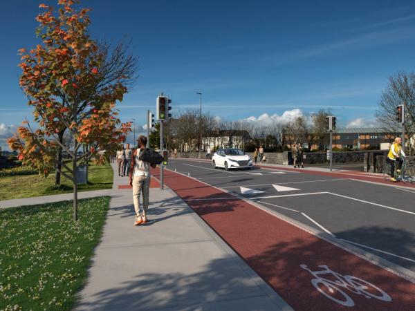 A preview of the Ballybane Road and Castlepark Road Active Travel Scheme